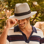  Christian Fedora Hat - Grey