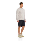  Mens Knitted LS Pocket Polo - Ice Grey