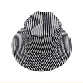  Toddler Reversible Striped Bucket Swim Hat