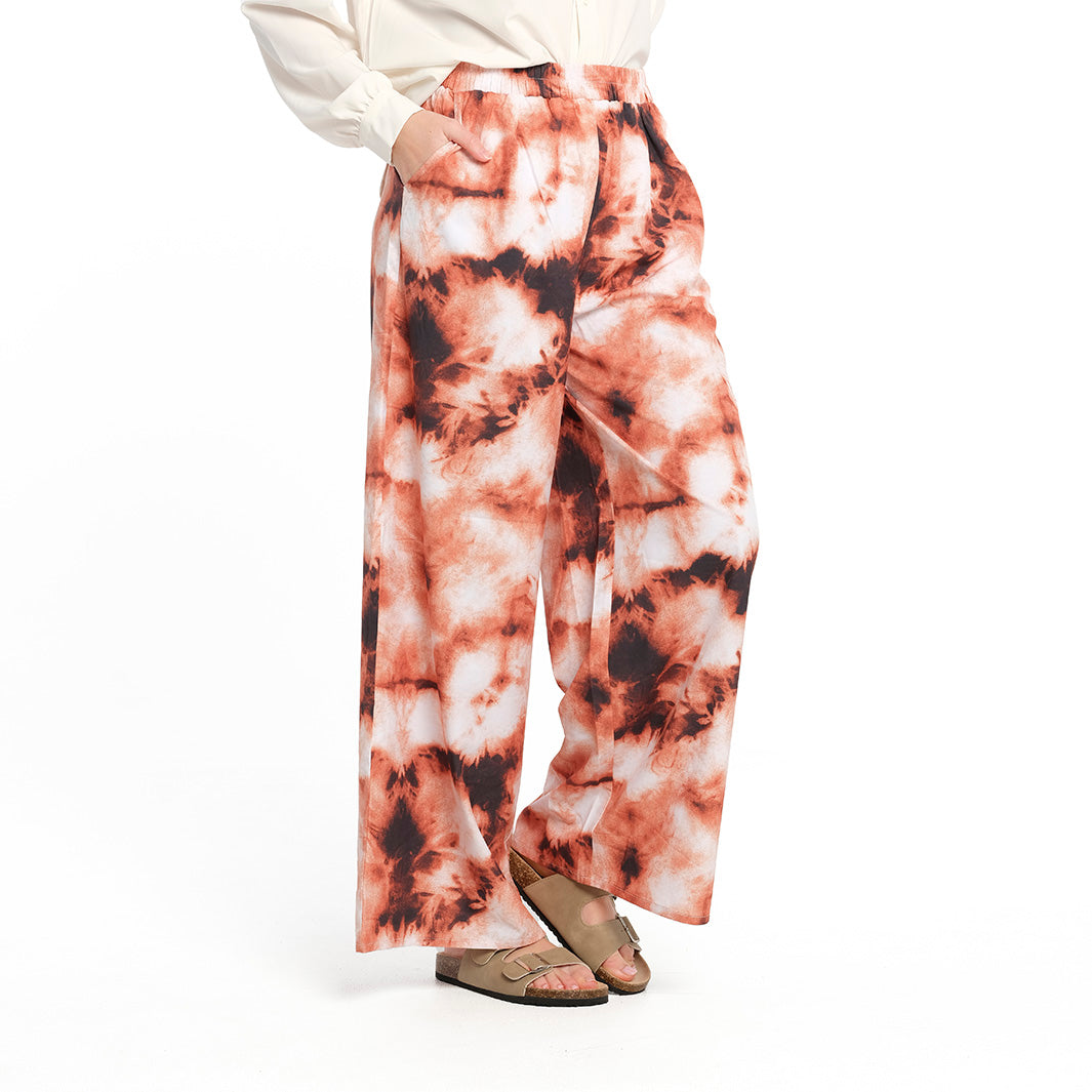  Womens Golden Tie Dye Palazzo Pant