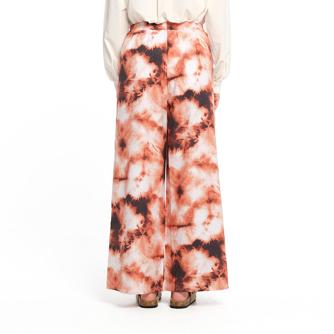  Womens Golden Tie Dye Palazzo Pant