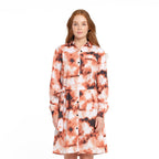  Womens Golden Tie Dye Printed Dress