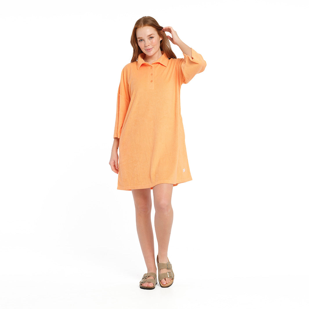  Womens Muskmelon Terry Dress