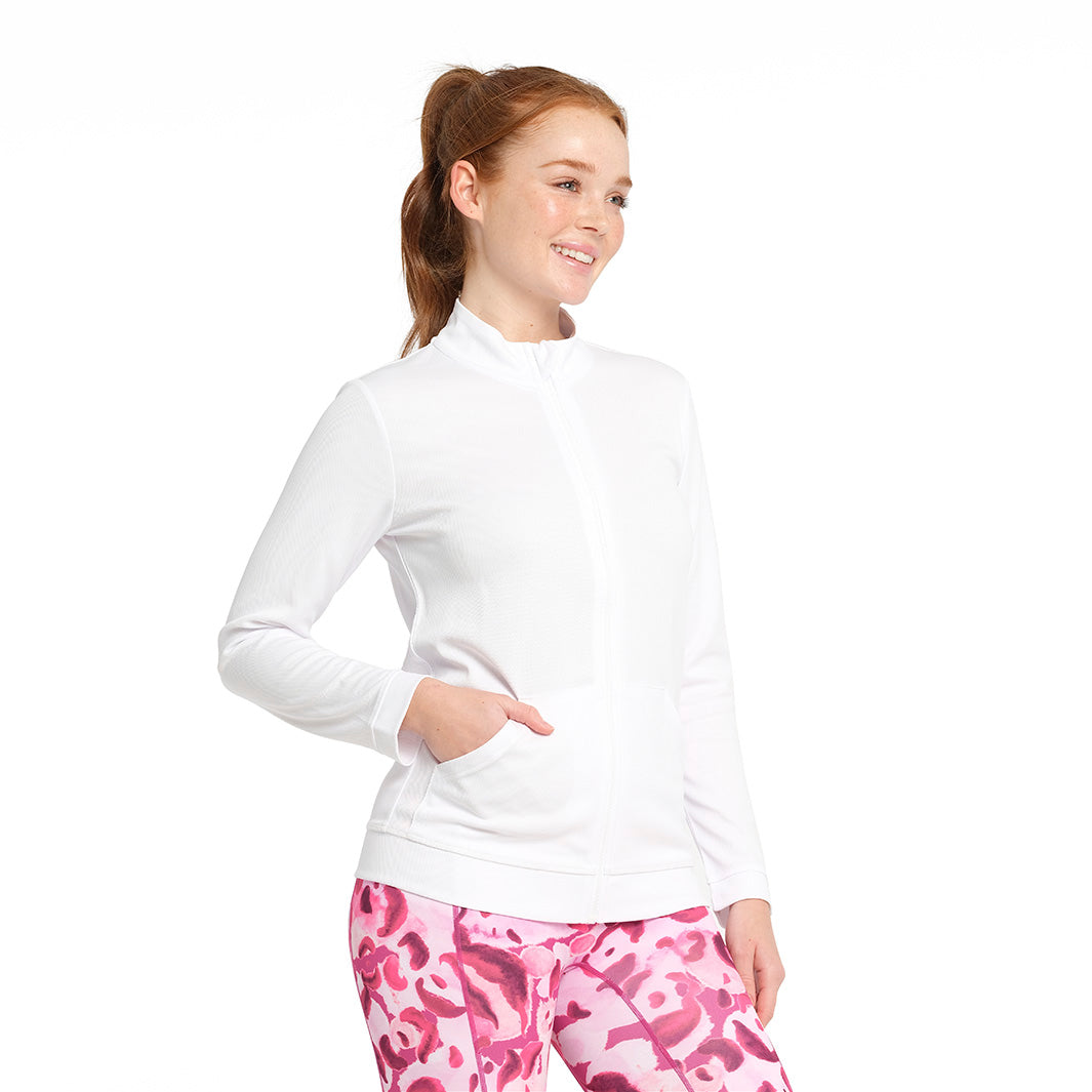 Womens Active Coolpass Jacket - White