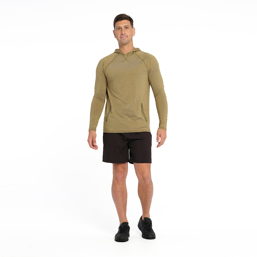 Mens Active Hood - Olive