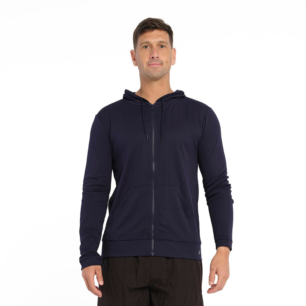  Mens Active Coolpass Hooded Jacket - Navy