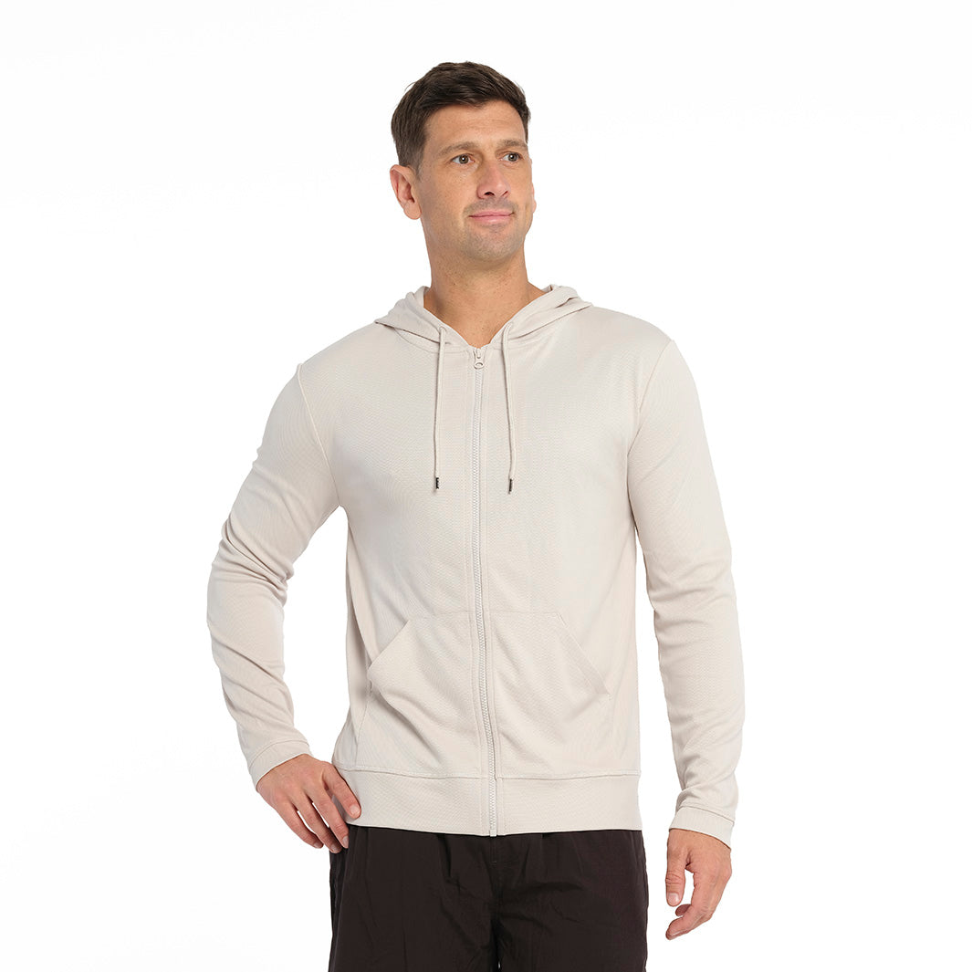  Mens Active Coolpass Hooded Jacket - Vapour Blue