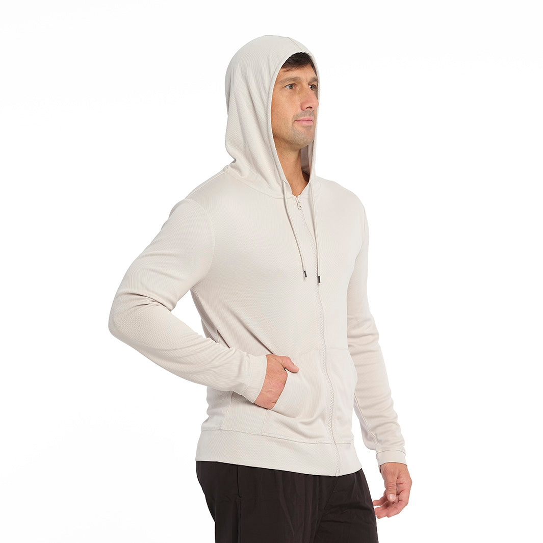  Mens Active Coolpass Hooded Jacket - Vapour Blue