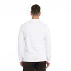  Mens Long Sleeve Polo - White