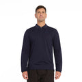  Mens Long Sleeve Polo - Navy