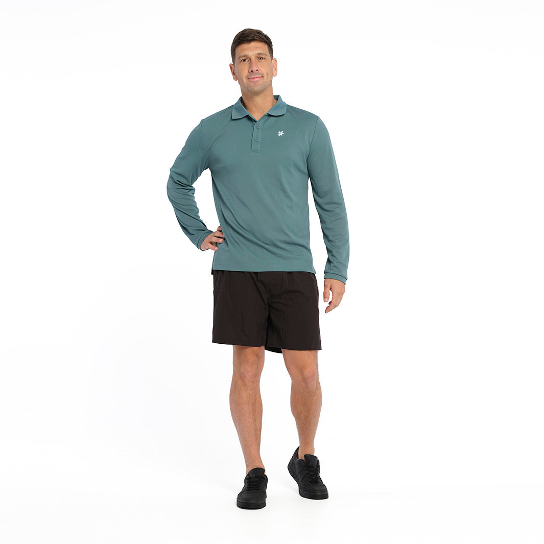  Mens Long Sleeve Polo - Bayou