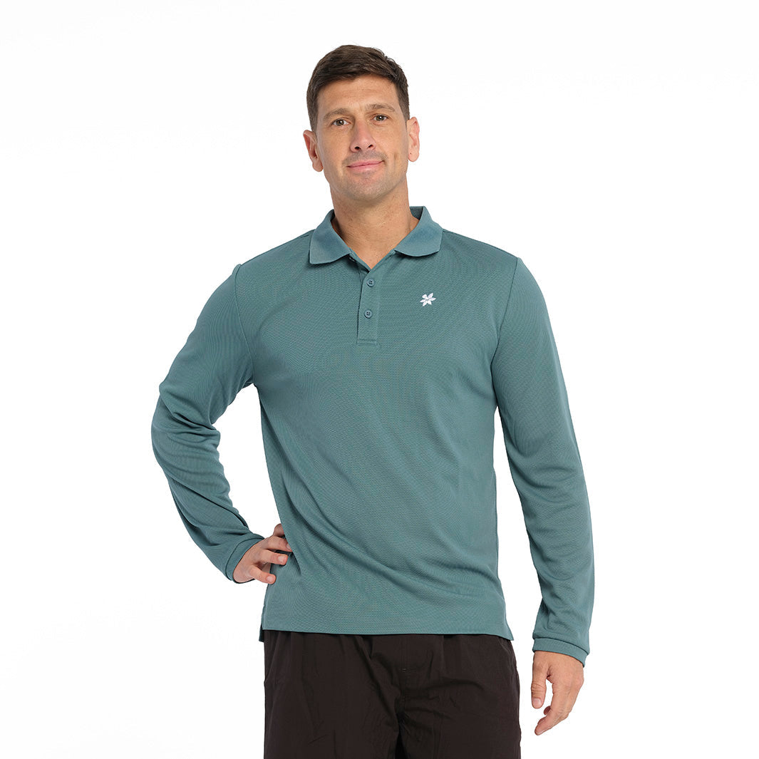  Mens Long Sleeve Polo - Bayou