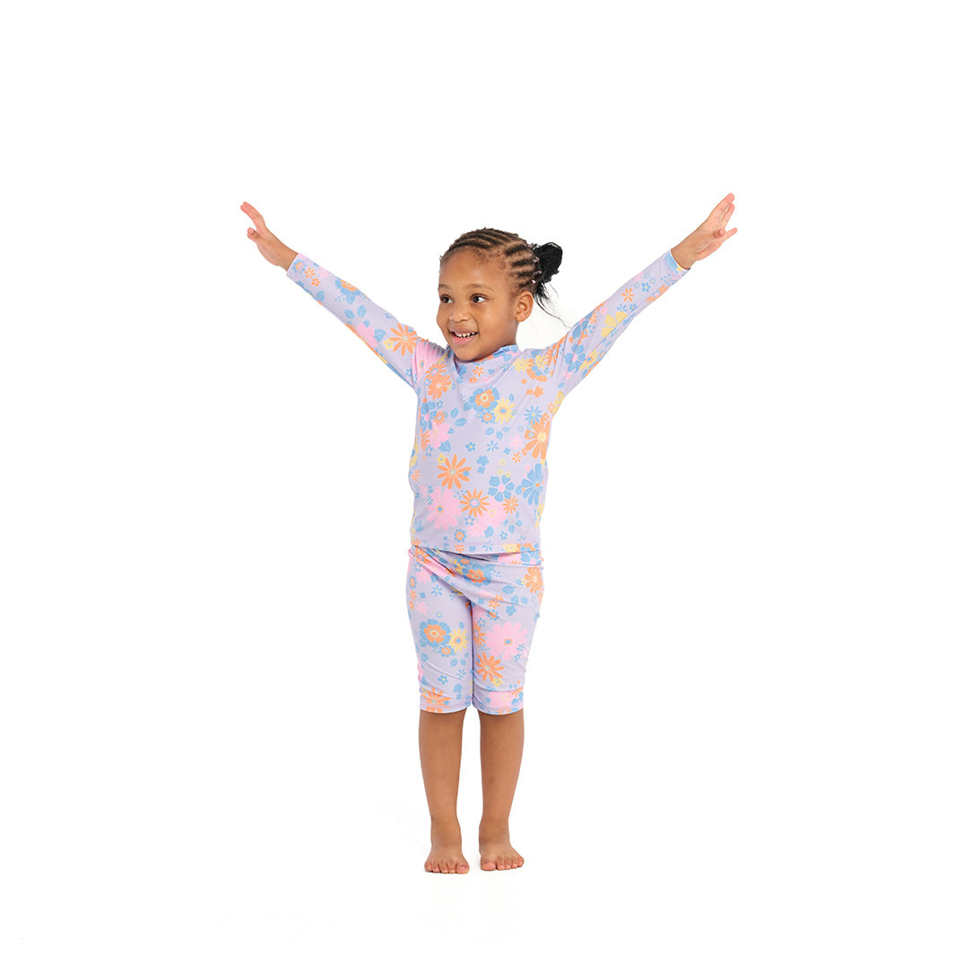  Infant Floral Heather Swim Shorts