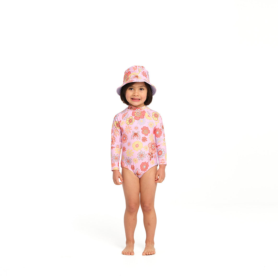  Infant Butterfly Garden Bucket Swim Hat