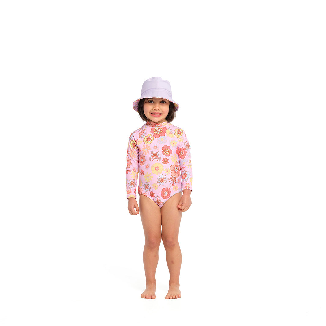  Infant Butterfly Garden Bucket Swim Hat