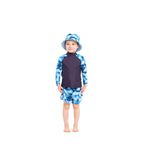  Infant Blue Tie Dye Bucket Swim Hat