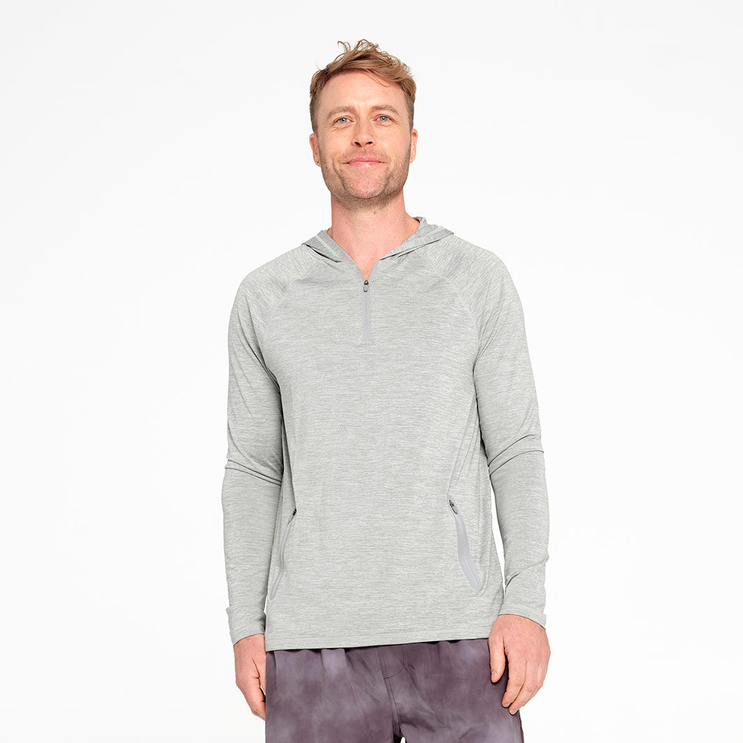  Mens Active Hood - Grey Marle