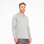  Mens Active Hood - Grey Marle
