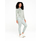  Womens Green Pattern Legging