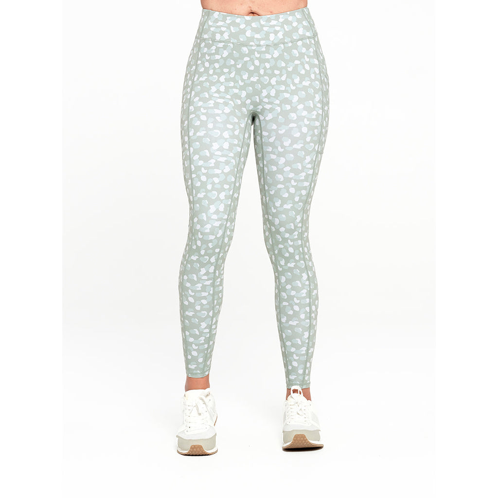  Womens Green Pattern Legging