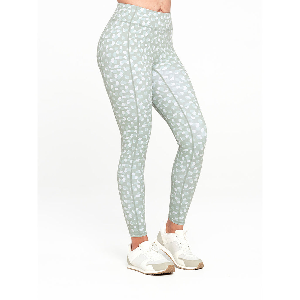  Womens Green Pattern Legging