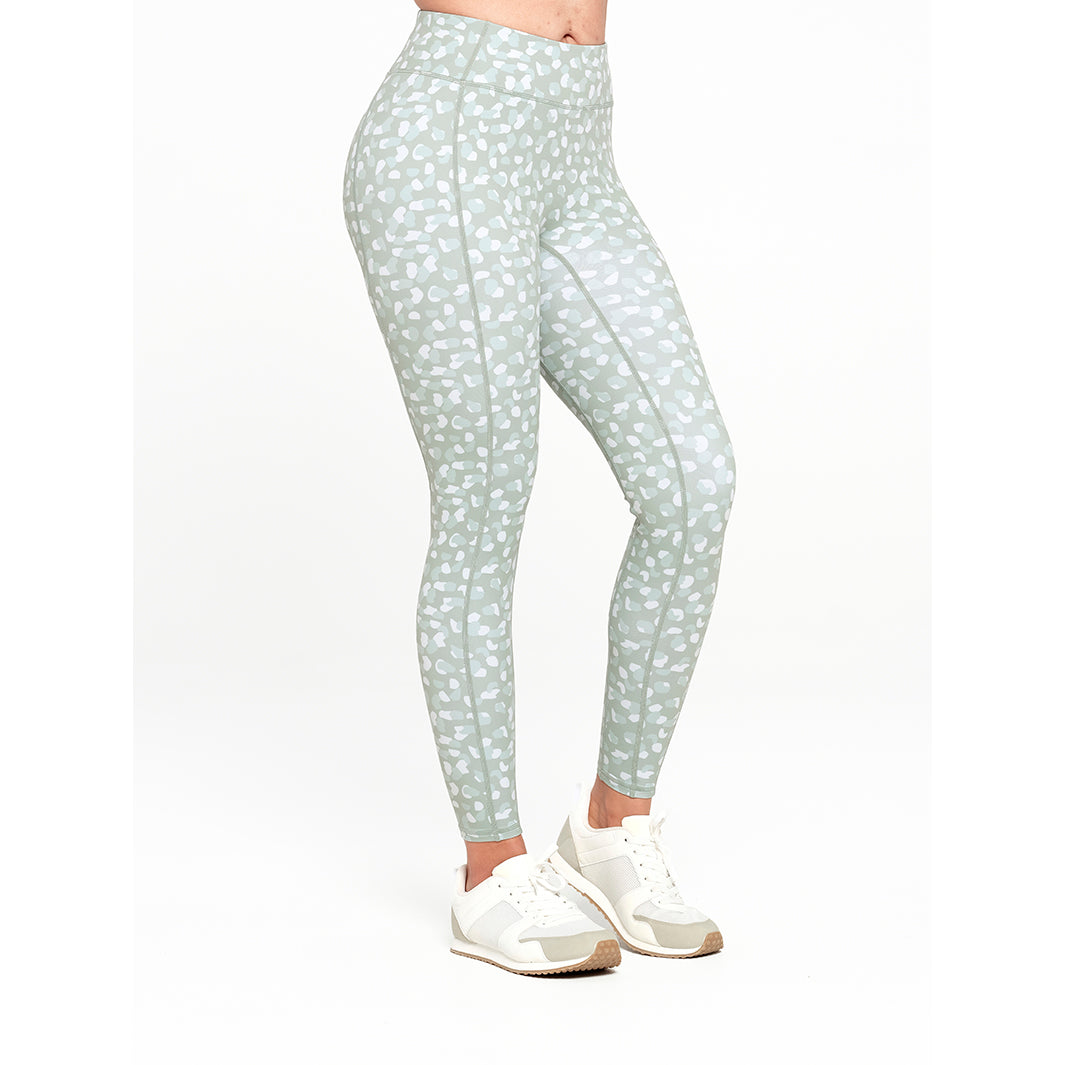  Womens Green Pattern Legging