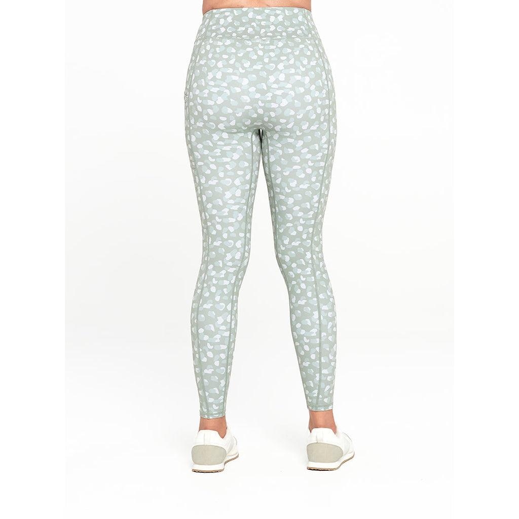  Womens Green Pattern Legging