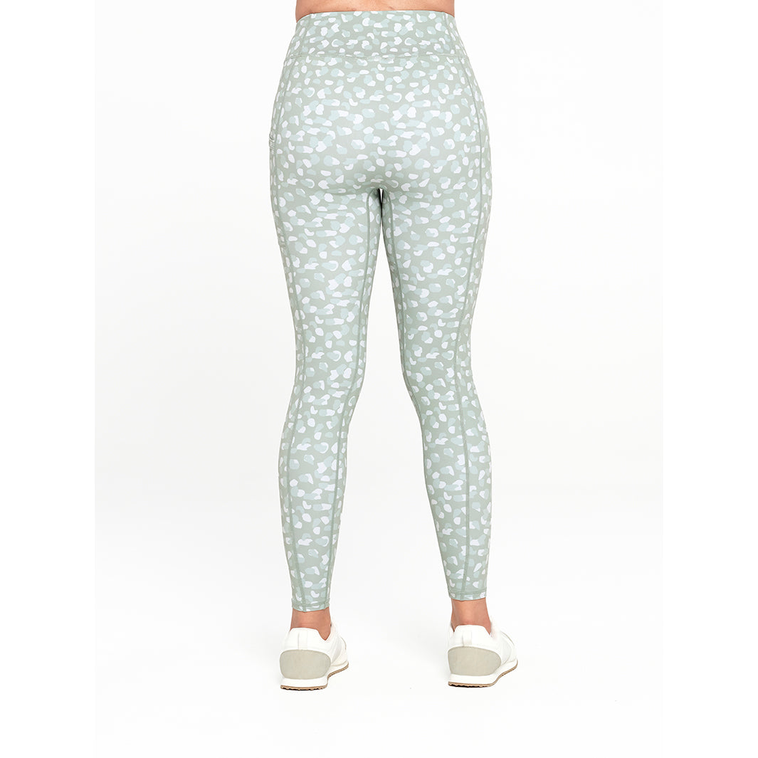  Womens Green Pattern Legging