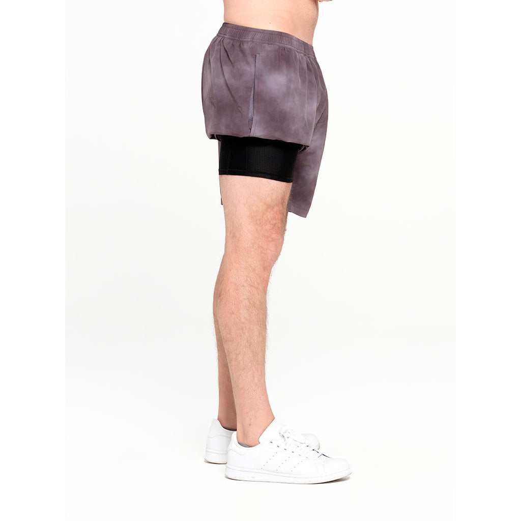  Mens Active Lined Shorts - Quiet Shade