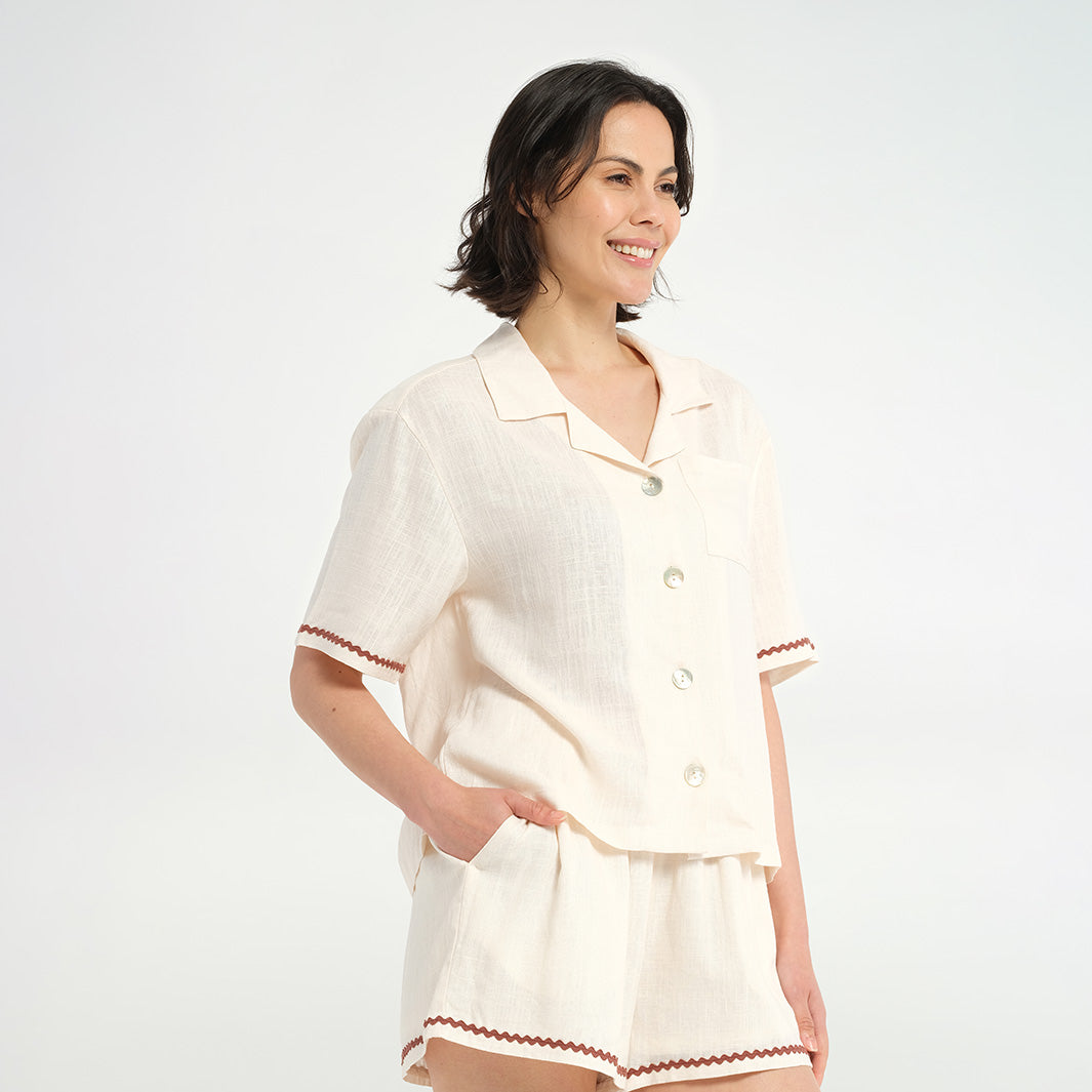  Womens Vintage Beach Cover Up Shirt