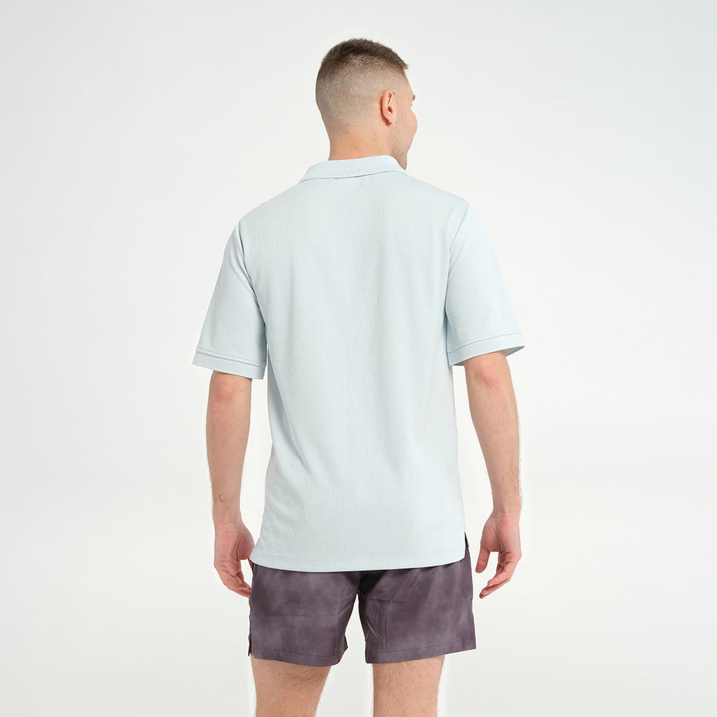  Mens Short Sleeve Polo - Sky Blue