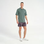  Mens Short Sleeve Polo - Silver Pine