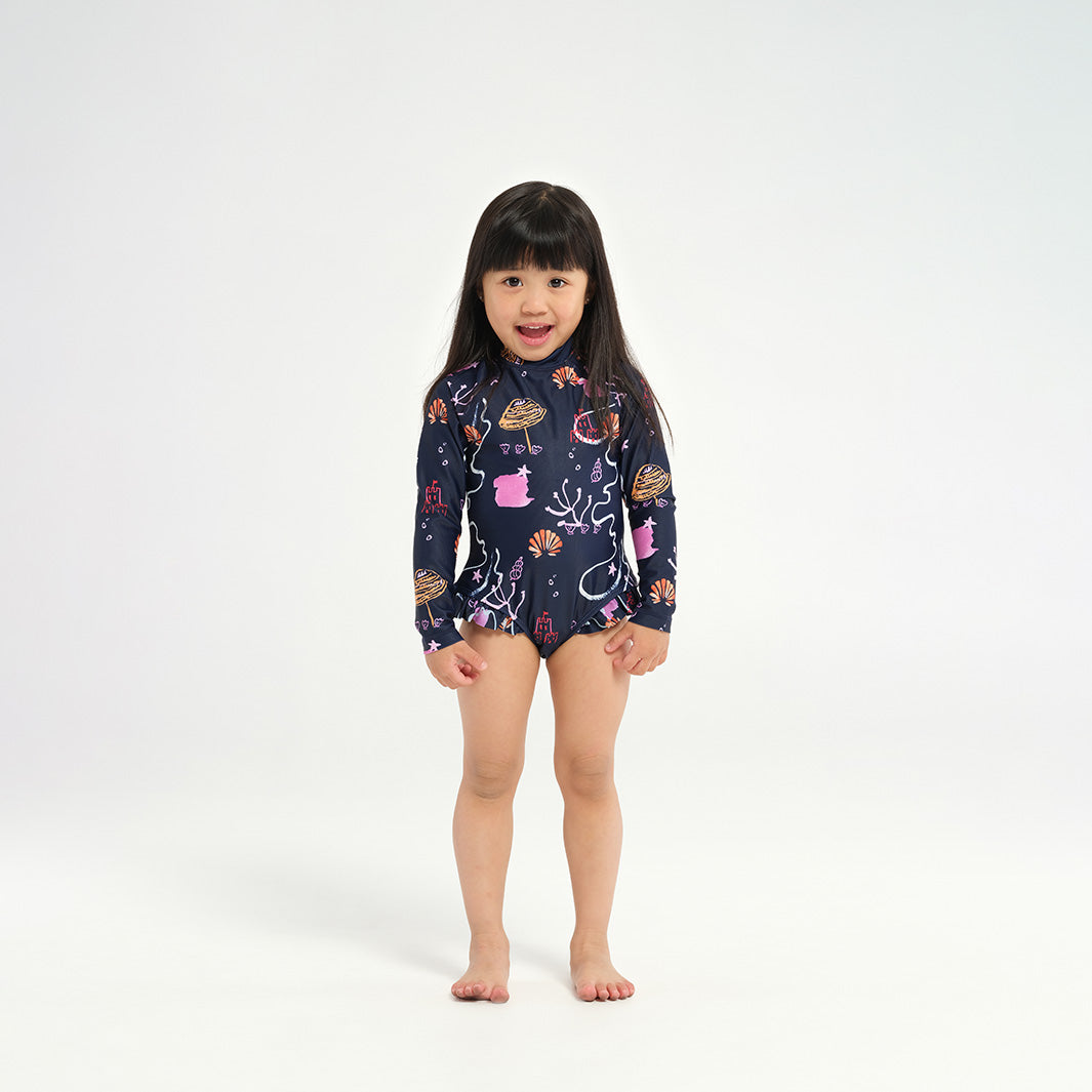  Toddler Coral Reef LS Paddle Suit