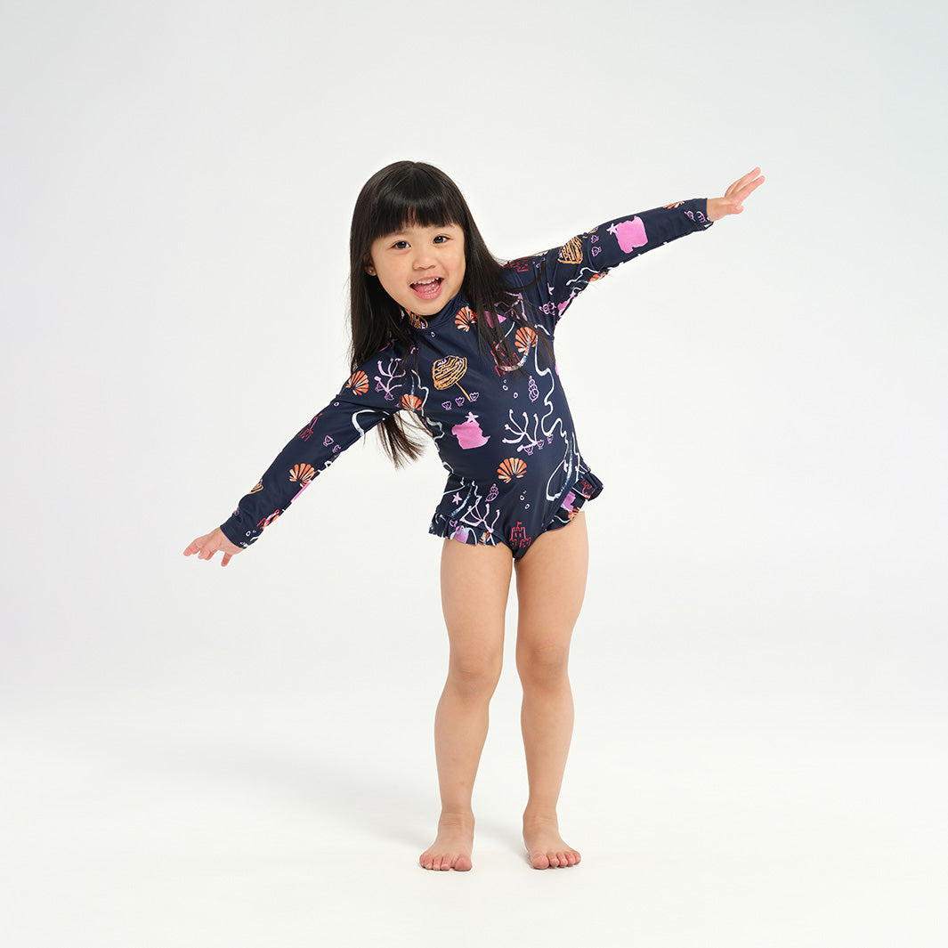  Toddler Coral Reef LS Paddle Suit