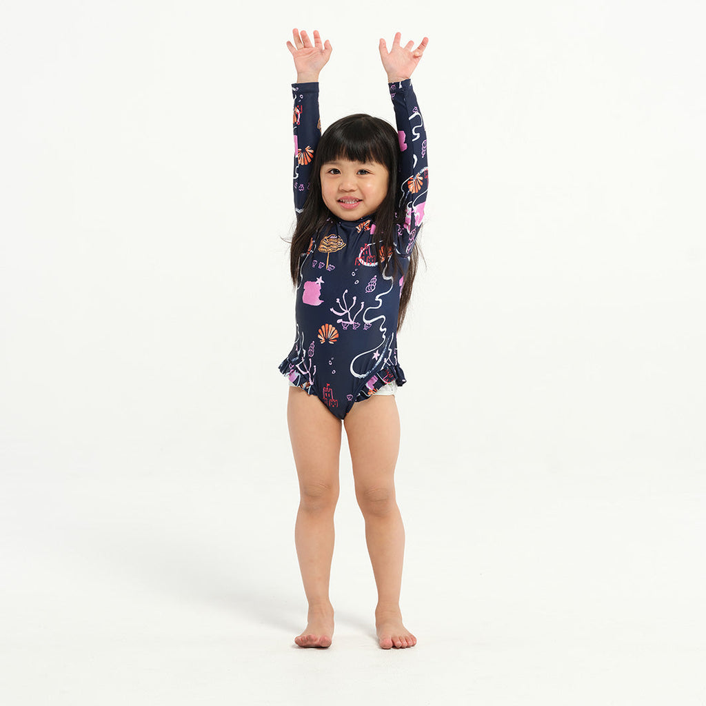  Toddler Coral Reef LS Paddle Suit