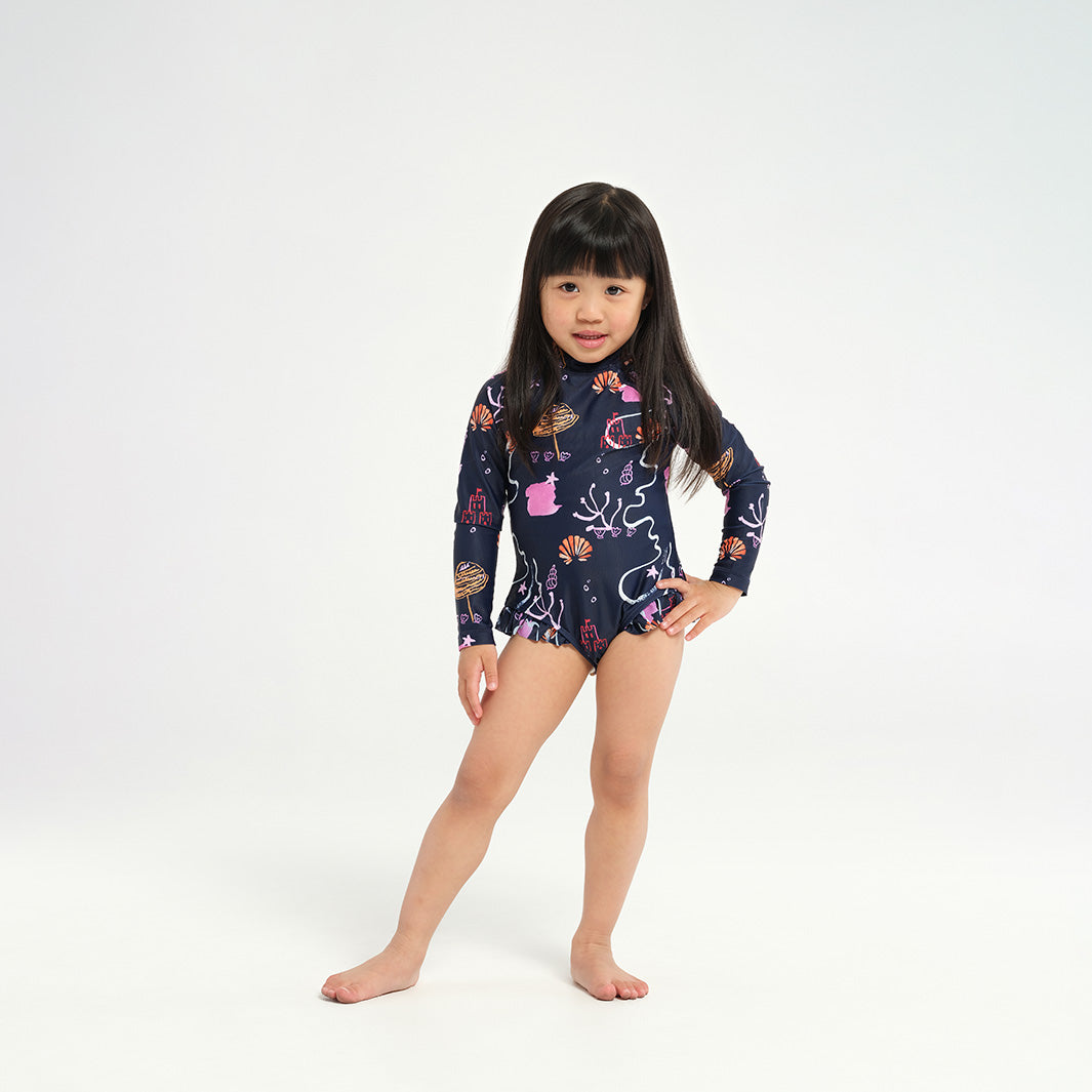  Toddler Coral Reef LS Paddle Suit