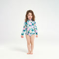  Toddler 60s Floral LS Paddle Suit