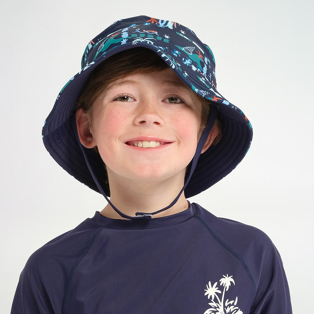  Kids Island Reversible Bucket Swim Hat