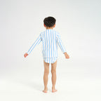  Infant Pinstripe LS Rashie - White