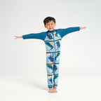  Infant Palm Waves LS Swim Zip Suit