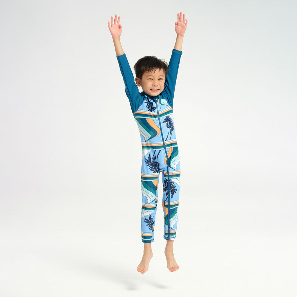  Infant Palm Waves LS Swim Zip Suit