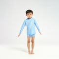  Infant Pinstripe LS Rashie - Blue
