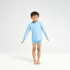  Infant Pinstripe LS Rashie - Blue