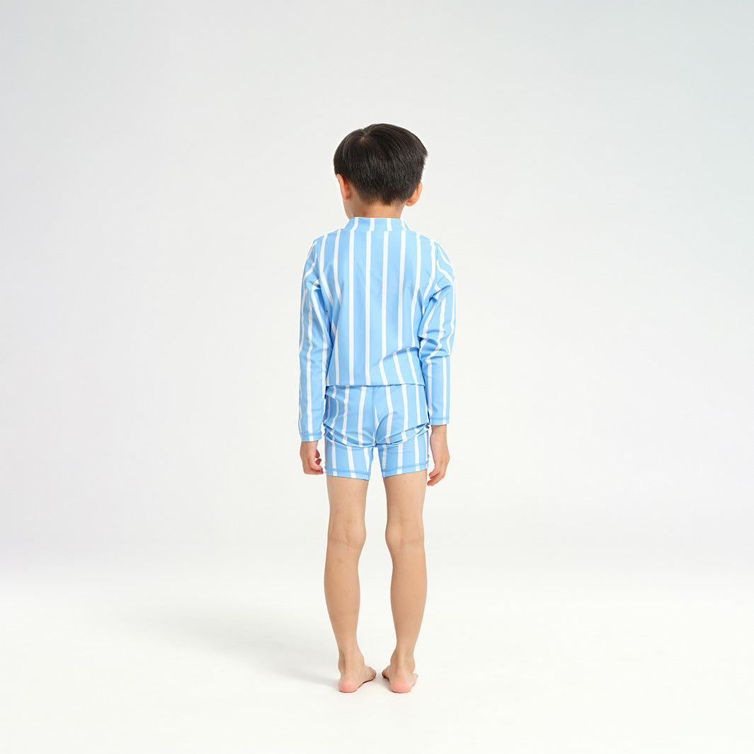  Infant Pinstripe LS Rashie - Blue