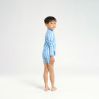  Infant Pinstripe LS Rashie - Blue
