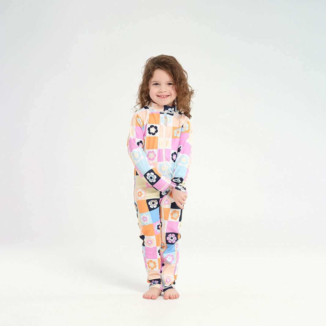  Infant Patch LS Swim Zip Suit