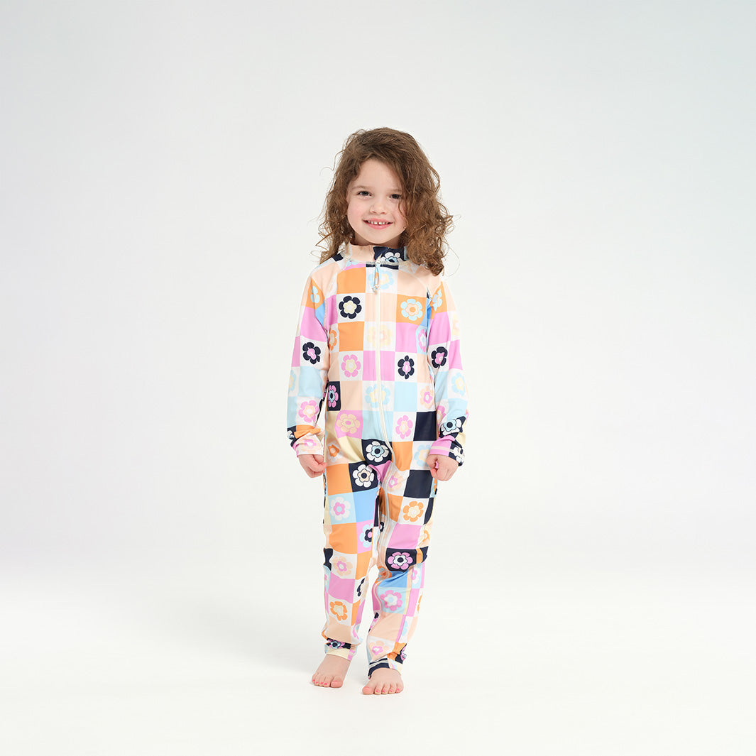  Infant Patch LS Swim Zip Suit