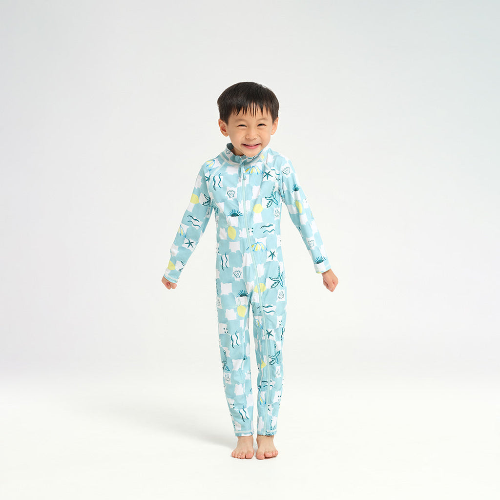  Infant Summer Days LS Swim Zip Suit