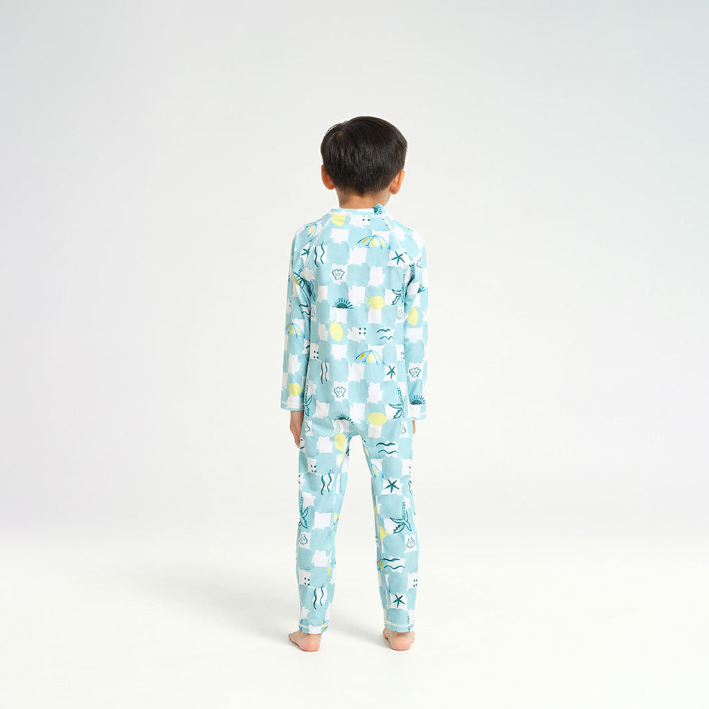  Infant Summer Days LS Swim Zip Suit