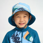  Infant Palm Waves Reversible Bucket Swim Hat